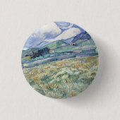 Landschaft hinter Saint-Paul Vincent van Gogh Button (Vorderseite)
