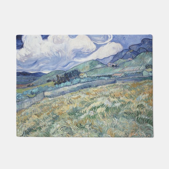 Landschaft hinter Saint-Paul Vincent van Gogh Fußmatte (Vorderseite)