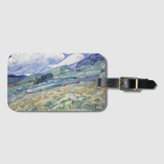 Landschaft hinter Saint-Paul Vincent van Gogh Gepäckanhänger (Vorderseite (Horizontal))
