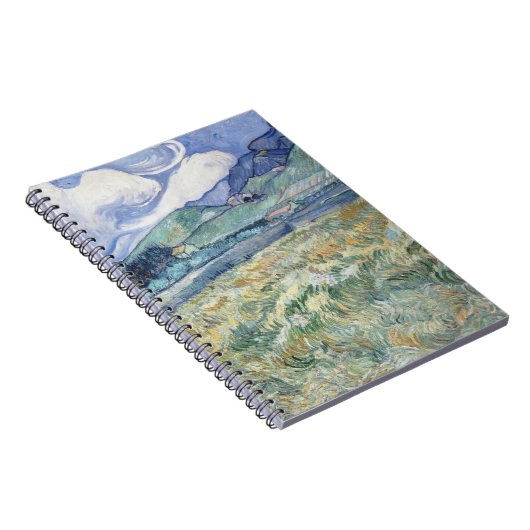 Landschaft hinter Saint-Paul Vincent van Gogh Notizblock (Rechte Seite)
