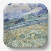 Landschaft hinter Saint-Paul Vincent van Gogh Pappteller (Vorderseite)
