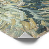 Landschaft hinter Saint-Paul Vincent van Gogh Poster (Ecke)