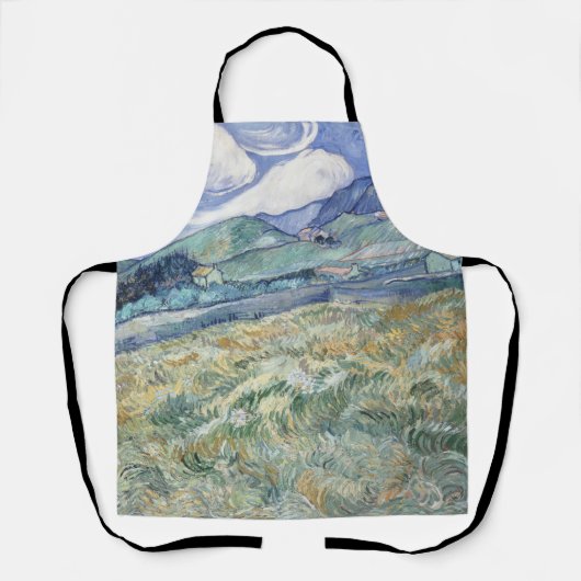 Landschaft hinter Saint-Paul Vincent van Gogh Schürze (Vorderseite)