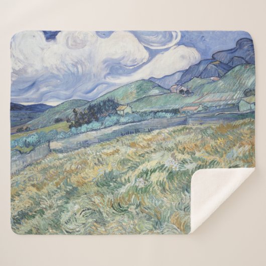 Landschaft hinter Saint-Paul Vincent van Gogh Sherpadecke (Vorderseite (Horizontal))