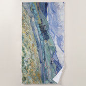 Landschaft hinter Saint-Paul Vincent van Gogh Strandtuch (Vorderseite)