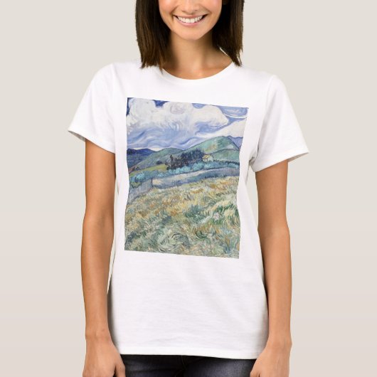 Landschaft hinter Saint-Paul Vincent van Gogh T-Shirt (Vorderseite)
