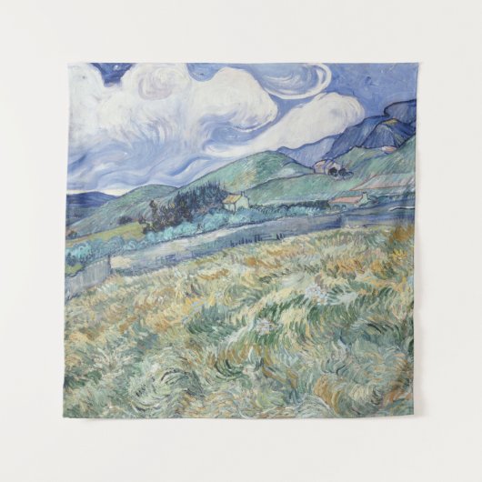 Landschaft hinter Saint-Paul Vincent van Gogh Wandteppich (Vorderseite)