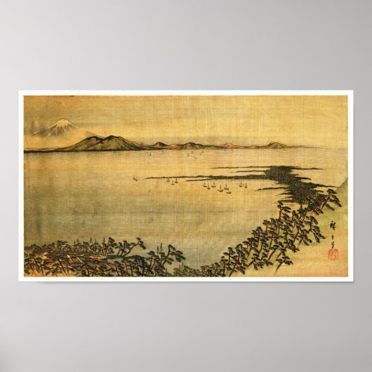 Landschaft Hiroshige Japanisch Fine Art Poster (Vorne)