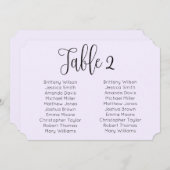 Landschaft Hochzeitskarte. Lila Moderne Einladung (Vorne/Hinten)