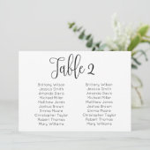 Landschaft Hochzeitskarte. Moderner Tischplan Einladung (Stehend Vorderseite)