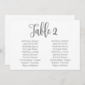 Landschaft Hochzeitskarte. Moderner Tischplan Einladung (Vorne/Hinten)