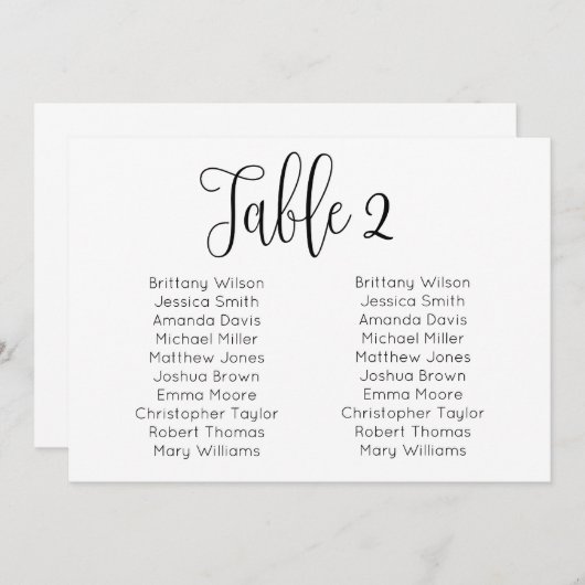 Landschaft Hochzeitskarte. Moderner Tischplan Einladung (Vorne/Hinten)