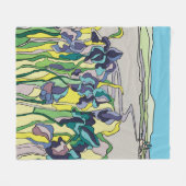 Landschaft im Bleiglasstil Fleecedecke (Vorderseite (Horizontal))