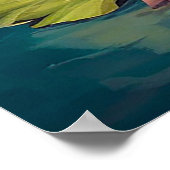 Landschaft im chinesischen Stil Poster (Ecke)