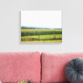 Landschaft im Cornfield mit Bäumen auf Horizont 11 Leinwanddruck (Insitu (Wohnzimmer))