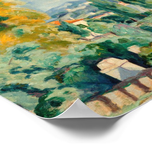 Landschaft im Herbst, Saint-Tropez | Henri Manguin Poster (Ecke)