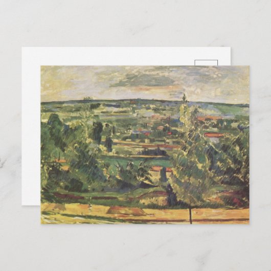 Landschaft im Jas-de-Bouffan - Paul Cezanne Postkarte (Vorne/Hinten)