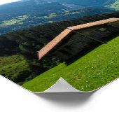 Landschaft im Lauterbrunnen Tal der Schweiz Poster (Ecke)