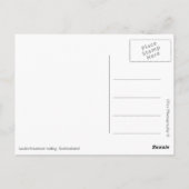 Landschaft im Lauterbrunnen Tal der Schweiz Postkarte (Rückseite)