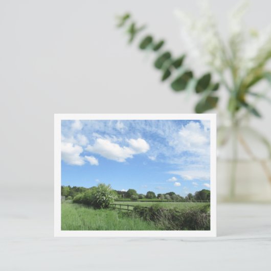 Landschaft im Mai Postkarte (Stehend Vorderseite)