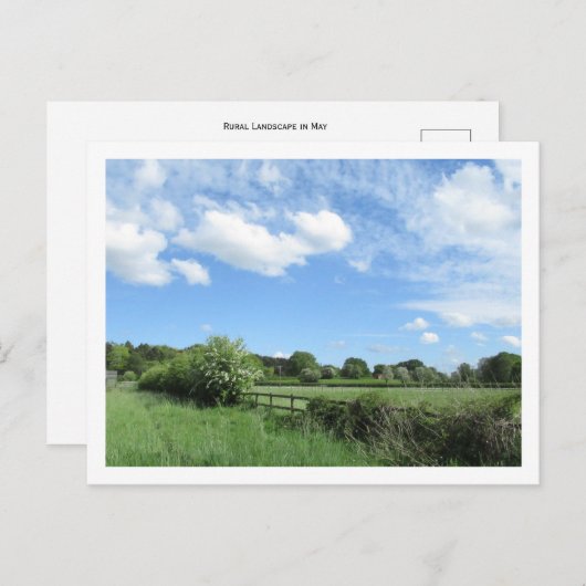 Landschaft im Mai Postkarte (Vorne/Hinten)