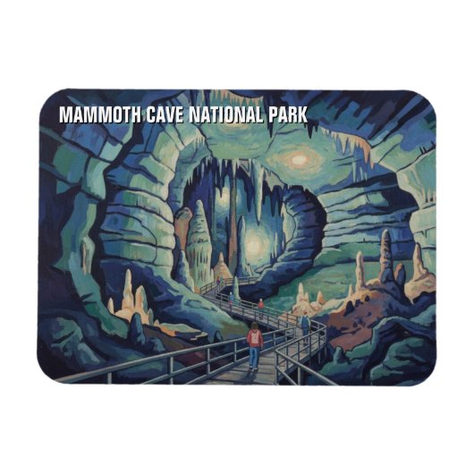 Landschaft im Mammoth Cave National Park Magnet (Horizontal)