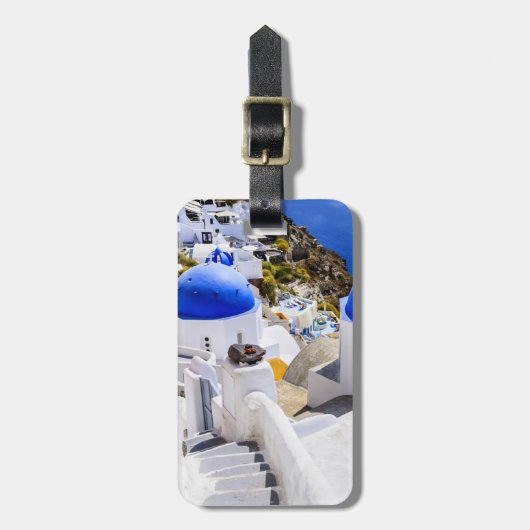 Landschaft im Oia Gepäckstück Gepäckanhänger (Vorderseite vertikal)