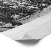 Landschaft im Schnee Poster (Ecke)