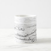 Landschaft im Skizzenstil Kaffeetasse (Mittel)