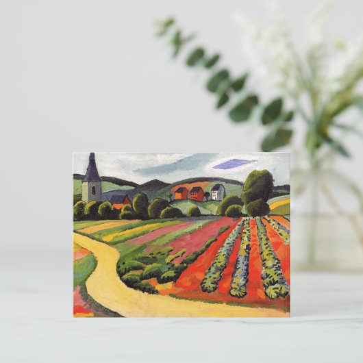 Landschaft im Tegernsee August Makke Postkarte (Stehend Vorderseite)