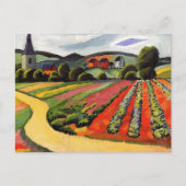 Landschaft im Tegernsee August Makke Postkarte (Vorderseite)