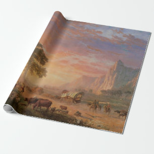 Landschaft im Vintage-Stil, Oregon Trail von Biers Geschenkpapier