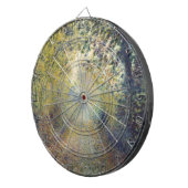 Landschaft im Wald (von Pierre-Auguste Renoir) Dartscheibe (Vorderseite rechts)