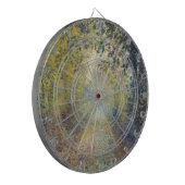 Landschaft im Wald (von Pierre-Auguste Renoir) Dartscheibe (Vorderseite Links)