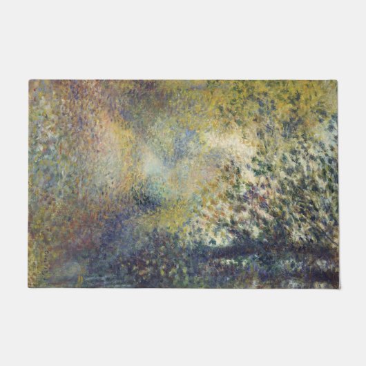 Landschaft im Wald (von Pierre-Auguste Renoir) Fußmatte (Vorderseite)