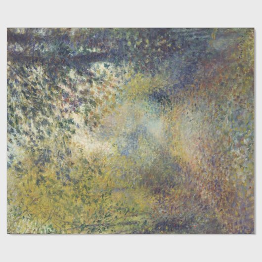 Landschaft im Wald (von Pierre-Auguste Renoir) Geschenkpapier (Flach)