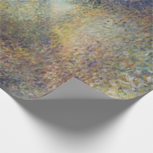 Landschaft im Wald (von Pierre-Auguste Renoir) Geschenkpapier (Ecke)
