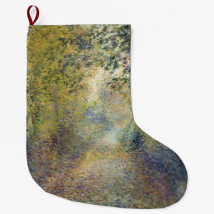 Landschaft im Wald (von Pierre-Auguste Renoir) Großer Weihnachtsstrumpf