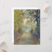 Landschaft im Wald (von Pierre-Auguste Renoir) Karte (Vorderseite/Rückseite Beispiel)