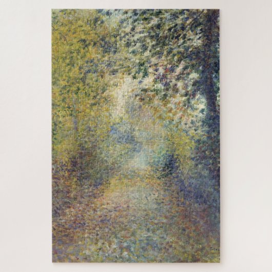 Landschaft im Wald (von Pierre-Auguste Renoir) Puzzle (Vertikal)