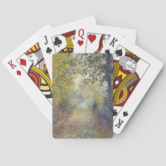 Landschaft im Wald (von Pierre-Auguste Renoir) Spielkarten (Rückseite)