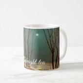 Landschaft im Winter bei Mondschein von Carl Blech Kaffeetasse (VorderseiteRechts)