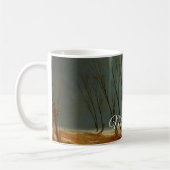Landschaft im Winter bei Mondschein von Carl Blech Kaffeetasse (Links)
