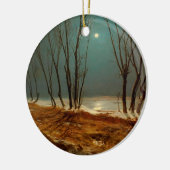 Landschaft im Winter bei Mondschein von Carl Blech Keramik Ornament (Links)