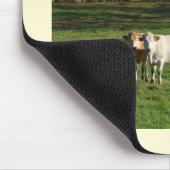 Landschaft im Winter, Frankreich Mousepad (Ecke)