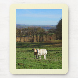 Landschaft im Winter, Frankreich Mousepad