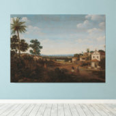 Landschaft in Brasilien, Frans Jansz Post, c. 1665 Leinwanddruck (Insitu (Holzboden))