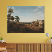 Landschaft in Brasilien, Frans Jansz Post, c. 1665 Leinwanddruck (Insitu (Wohnzimmer))