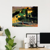 Landschaft in Cagnes, Kunstmalerei, Poster (Heimbüro)