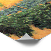 Landschaft in Cagnes, Kunstmalerei, Poster (Ecke)